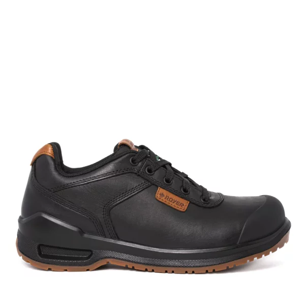 Royer 602SP2 INSPADES all leather work shoe. Color: Black/Beige. | IGO Pro