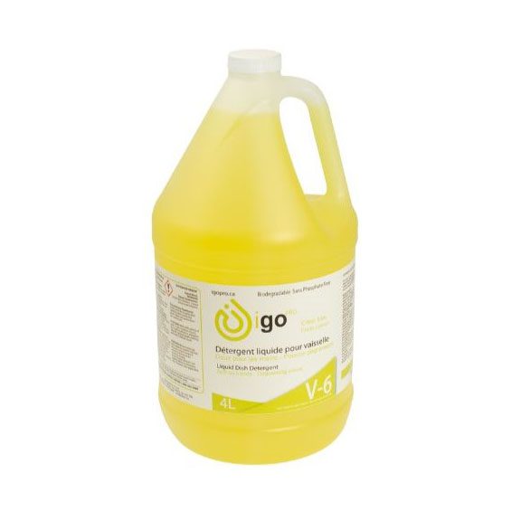 V-6  IGO Détergent vaisselle citron jaune 4L | IGO Pro