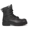 Royer 5700GT AGILITY 8" leather work boots with abrasion-resistant fabric. Color: Black. | IGO Pro